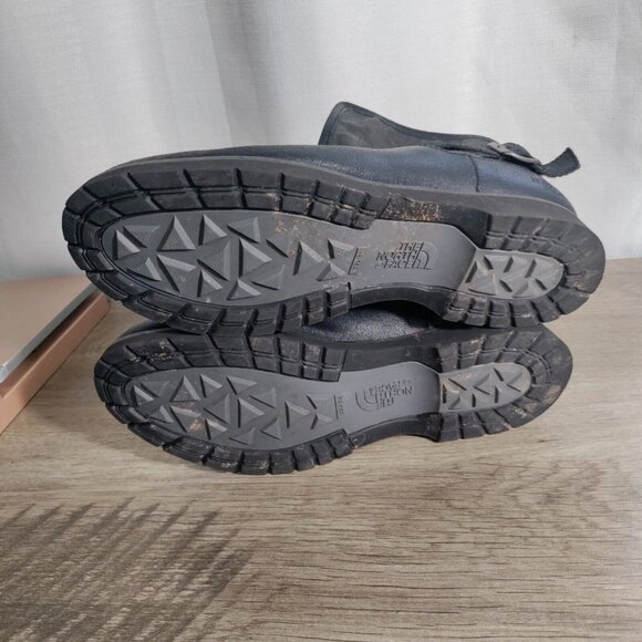 North Face Ballard Womens Pull On Boot Black Leather Size 10 - Picture 8 of 10